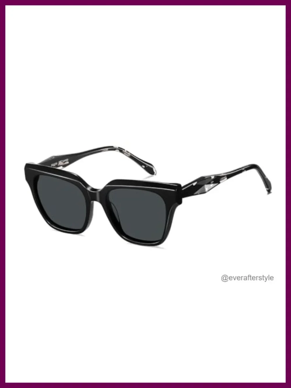 Polarized UV400 Oversize Square Sunglasses Acetate